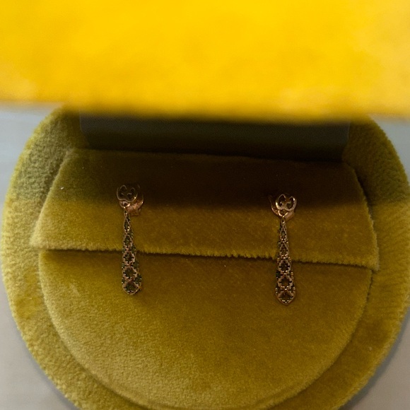 Gucci Diamantissima Drop Earrings, Rose Gold - Picture 3 of 7